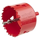 wolfcraft Bi-Metall-Lochsäge I 5474000 I Für Trockenbaumaterialien, Holz, Kunststoffe und Metalle, Schnitttiefe 40 mm