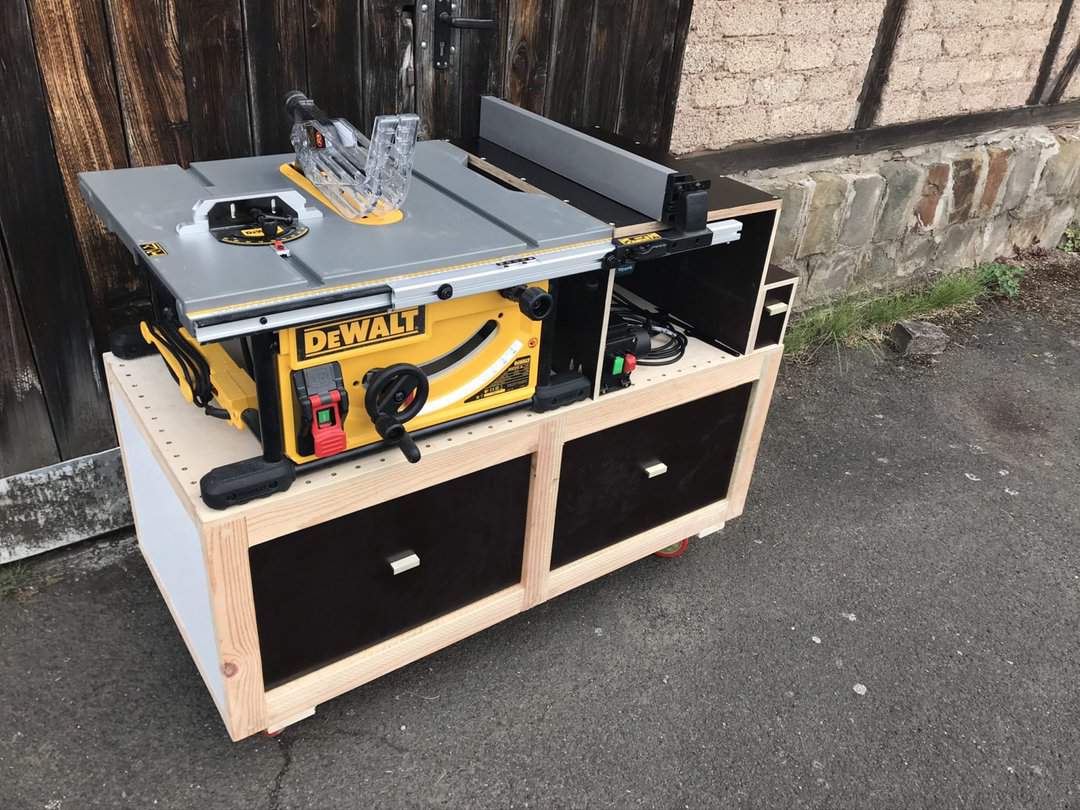DWE7492 Untergestell selber bauen mit Frästisch