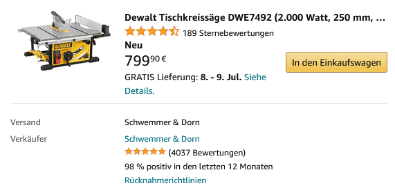 DeWALT DWE7492 kaufen