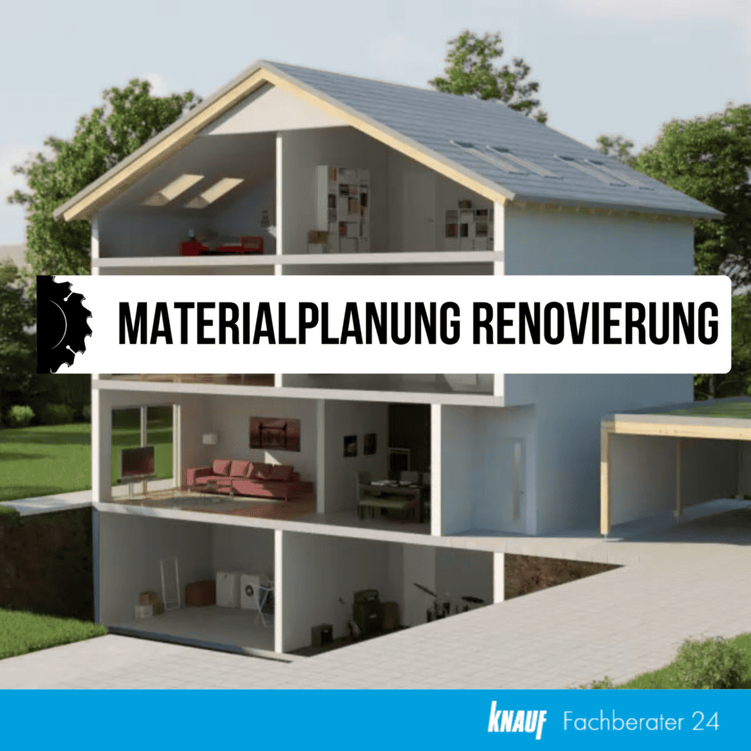 Materialplanung Renovierung