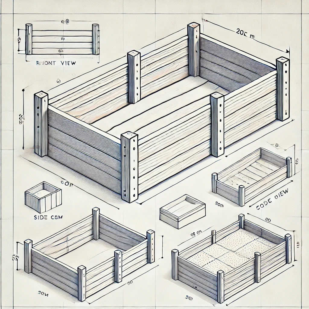 Hochbeet selber bauen aus Holz Inspiration