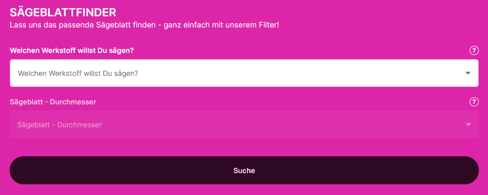 Das richtige Sägeblatt finden