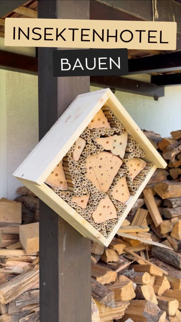 Insektenhotel selber bauen Bauplan