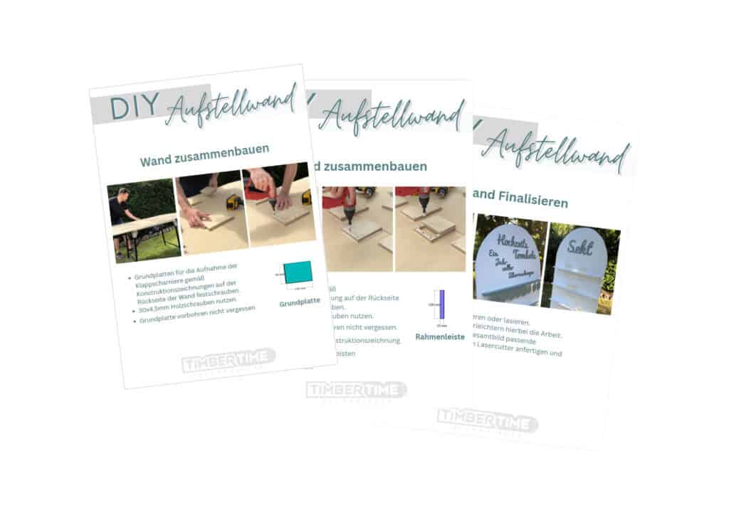 Bauplan DIY Sektwand - multifunktions Aufstellwand (auch für Hochzeitstombola und mehr!)