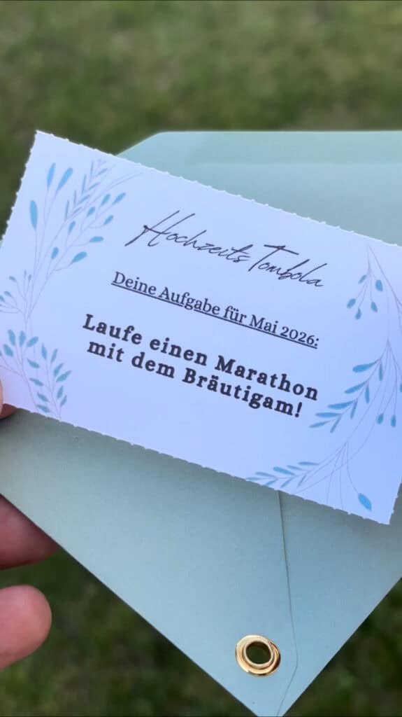 Hochzeitstombola Ideen