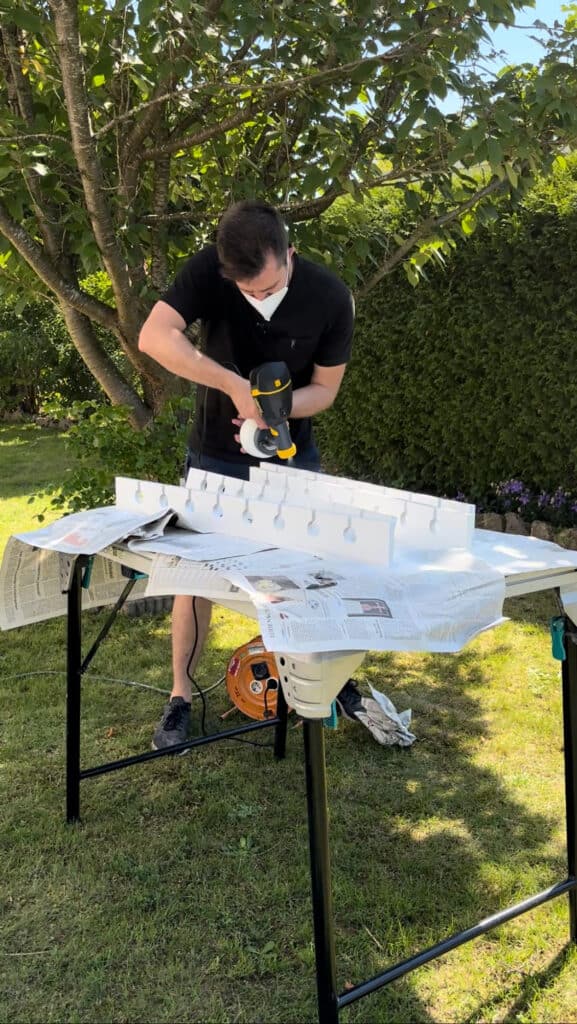 DIY Sekt & Hochzeitstombola Wand selber bauen