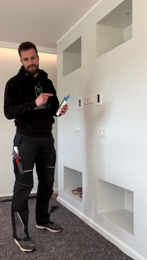 Fernseher an Rigips Wand montieren