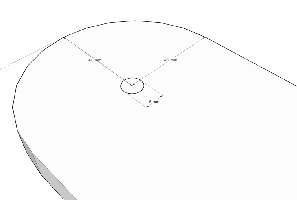 Cornhole Board Bauplan: Standfuss Detail
